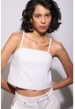 Top De Cuero Para Mujer Starlight Top De Cuero Para Mujer Starlight Blanco S VÉLEZ de Vélez