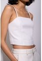 Top De Cuero Para Mujer Starlight Top De Cuero Para Mujer Starlight Blanco S VÉLEZ de Vélez