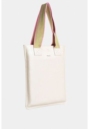 Shopping Nómada De Cuero Para Mujer Efecto Metalizado Shopping Nómada De Cuero Para Mujer Efecto Metalizado Blanco VÉLEZ