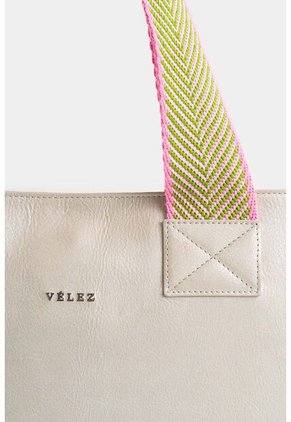 Shopping Nómada De Cuero Para Mujer Efecto Metalizado Shopping Nómada De Cuero Para Mujer Efecto Metalizado Blanco VÉLEZ