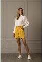 Short Budelia Para Mujer Paper Bag Short Budelia Para Mujer Paper Bag Amarillo 06 Vélez de Vélez