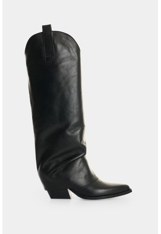 Botas En Cuero Para Mujer Senda Botas En Cuero Para Mujer Senda Negro 35 VÉLEZ Vélez