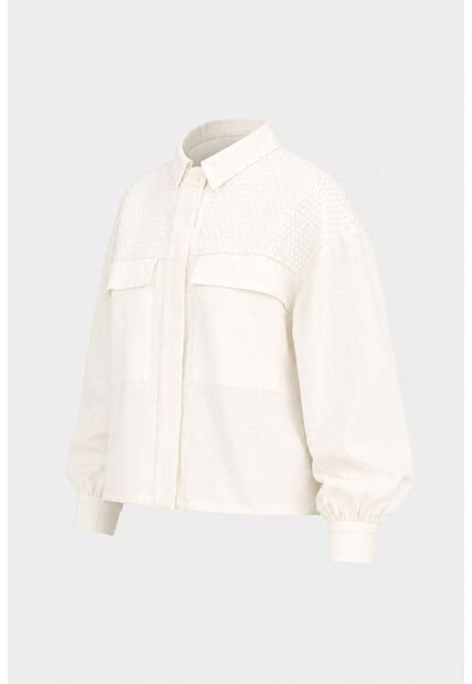 Chaqueta Oversized Iris En Lino Para Mujer Almilla Tejida Chaqueta Oversized Iris En Lino Para Mujer Almilla Tejida Crema XL VÉLEZ