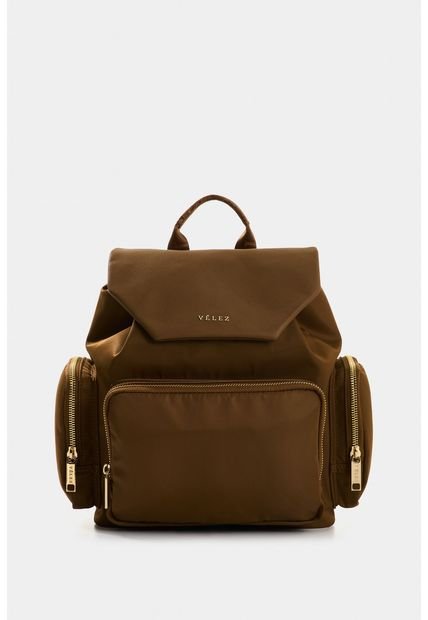 Tula Morral Mini Orión De Lona Y Cuero Para Mujer Ajuste Cordón Tula Morral Mini Orión De Lona Y Cuero Para Mujer Ajuste Cordón Miel Vélez