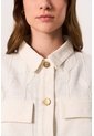 Chaqueta Trucker Oversize Para Mujer Terral Chaqueta Trucker Oversize Para Mujer Terral Crema S VÉLEZ de Vélez