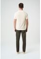 Pantalón Aron En Lino Para Hombre Ribete Cuero Pantalón Aron En Lino Para Hombre Ribete Cuero Verde Oliva 32 VÉLEZ de Vélez