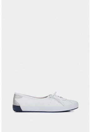 Tenis Planos Atenas De Cuero Para Mujer Casual Tenis Planos Atenas De Cuero Para Mujer Casual Blanco 38 VÉLEZ