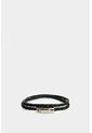 Manilla De Cuero Trenzado Para Hombre Sienna Manilla De Cuero Trenzado Para Hombre Sienna Negro VÉLEZ de Vélez