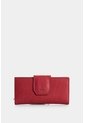 Billetera Porta Chequera De Cuero Para Mujer Jade Billetera Porta Chequera De Cuero Para Mujer Jade Rojo VÉLEZ de Vélez