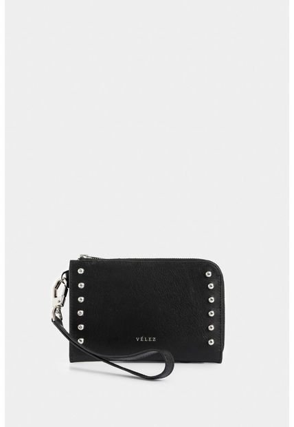 Billetera Holy De Cuero Para Mujer Taches Billetera Holy De Cuero Para Mujer Taches Negro Vélez