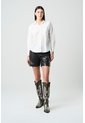 Camisa Manga Larga Basic En Tejido Plano Para Mujer Detalle Millaré Camisa Manga Larga Basic En Tejido Plano Para Mujer Detalle Millaré Blanco L VÉLEZ de Vélez