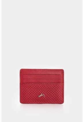 Portadocumento De Cuero Con Textura Para Mujer Senda Portadocumento De Cuero Con Textura Para Mujer Senda Rojo VÉLEZ