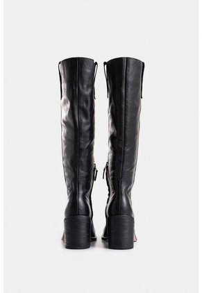 Botas Zolan De Cuero Para Mujer Caña Alta Botas Zolan De Cuero Para Mujer Caña Alta Negro 35 VÉLEZ