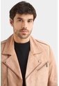 Chaqueta Biker De Gamuza Para Hombre Cremallera Cruzada Chaqueta Biker De Gamuza Para Hombre Cremallera Cruzada Arena L VÉLEZ de Vélez