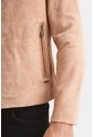 Chaqueta Biker De Gamuza Para Hombre Cremallera Cruzada Chaqueta Biker De Gamuza Para Hombre Cremallera Cruzada Arena L VÉLEZ de Vélez