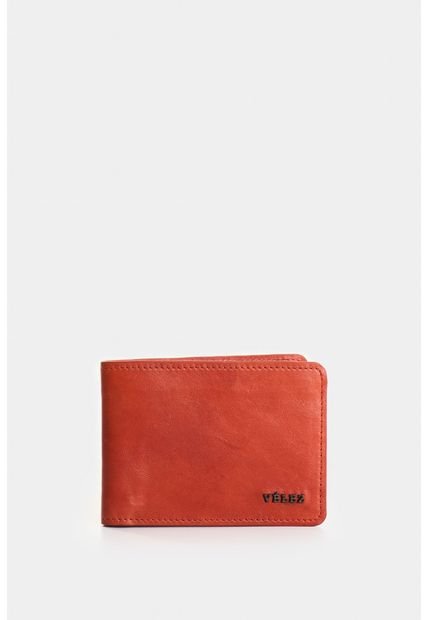 Billetera Oasis De Cuero Para Hombre Detalle Contraste Billetera Oasis De Cuero Para Hombre Detalle Contraste Naranja Vélez