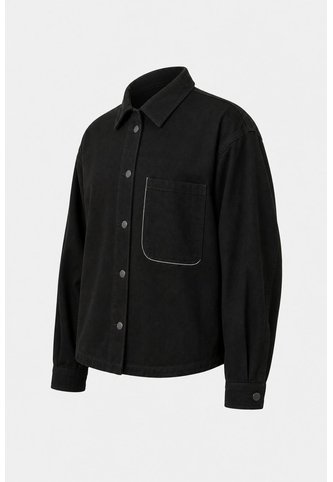Chqueta Tahua En Denim Para Mujer Oversized Chqueta Tahua En Denim Para Mujer Oversized Negro S VÉLEZ Vélez