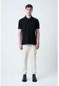 Polo Para Hombre Semi Fit Detalle Jacquard Polo Para Hombre Semi Fit Detalle Jacquard Negro XXL VÉLEZ de Vélez