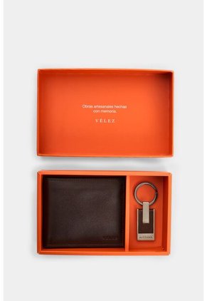 Kit Billetera + Llavero De Cuero Para Hombre Boyeros 2 Kit Billetera + Llavero De Cuero Para Hombre Boyeros 2 Cafe VÉLEZ