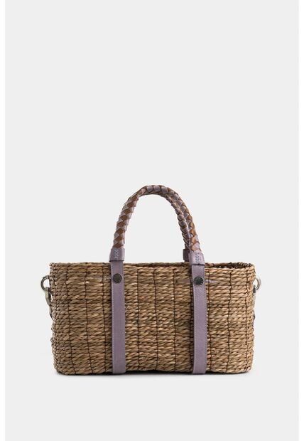 Bowling Canasta De Fibra Natural Para Mujer Manija Trenzada Bowling Canasta De Fibra Natural Para Mujer Manija Trenzada Lila Vélez