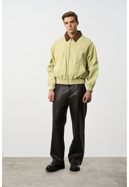 Chaqueta Bomber En Gamuza Croco Para Hombre Chaqueta Bomber En Gamuza Croco Para Hombre Amarillo XXL VÉLEZ