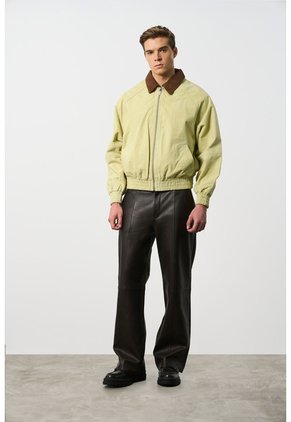 Chaqueta Bomber En Gamuza Croco Para Hombre Chaqueta Bomber En Gamuza Croco Para Hombre Amarillo XXL VÉLEZ