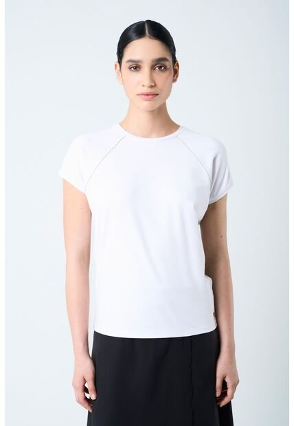 Camiseta Herencia Para Mujer Manga Ranglan Camiseta Herencia Para Mujer Manga Ranglan Blanco XS VÉLEZ