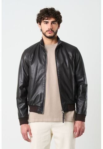 Chaqueta Clásica Doble Faz De Cuero Para Hombre Luminia Chaqueta Clásica Doble Faz De Cuero Para Hombre Luminia Cafe XXXL VÉLEZ Vélez