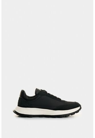 Tenis De Lona Y Detalles En Cuero Para Mujer Thorian Tenis De Lona Y Detalles En Cuero Para Mujer Thorian Negro 34 VÉLEZ Vélez
