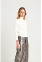 Sweater Tejido Básico Maqui Para Mujer Cuello Tortuga Sweater Tejido Básico Maqui Para Mujer Cuello Tortuga Crema S VÉLEZ de Vélez