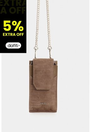 Porta Celular Serpia De Cuero Para Mujer Grabado Porta Celular Serpia De Cuero Para Mujer Grabado Tabaco VÉLEZ