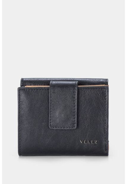 Billetera Turmalina De Cuero Para Mujer Con Broche Billetera Turmalina De Cuero Para Mujer Con Broche Negro Vélez