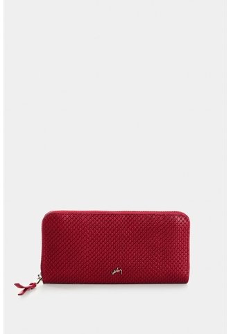 Porta Chequera De Cuero Grabado Para Mujer Tulia Porta Chequera De Cuero Grabado Para Mujer Tulia Rojo VÉLEZ Vélez