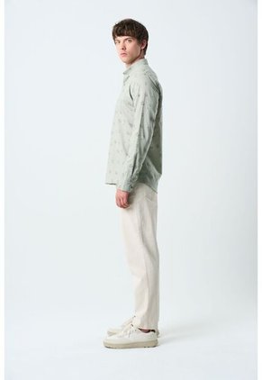 Camisa Manga Larga Semi Fitted Para Hombre Asiri Camisa Manga Larga Semi Fitted Para Hombre Asiri Agua Marina L VÉLEZ