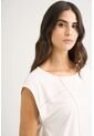 Camiseta Luz En Tejido De Punto Para Mujer Detalle Millaré Camiseta Luz En Tejido De Punto Para Mujer Detalle Millaré Blanco XL Vélez de Vélez