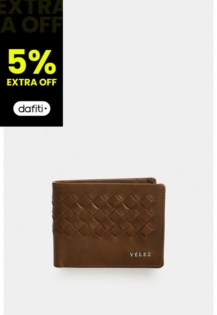 Billetera Duna En Cuero Con Tejido Para Hombre Billetera Duna En Cuero Con Tejido Para Hombre Miel VÉLEZ