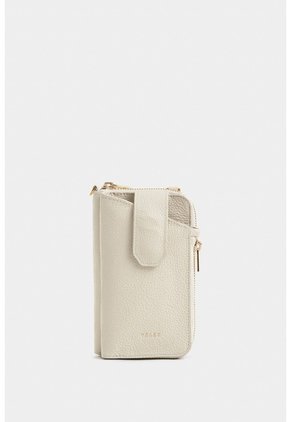 Porta Chequera Ibiza De Cuero Para Mujer Cargadera Removible Porta Chequera Ibiza De Cuero Para Mujer Cargadera Removible Blanco VÉLEZ