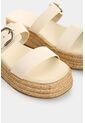 Sandalia Plataforma En Cuero Y Yute Para Mujer Ikal Sandalia Plataforma En Cuero Y Yute Para Mujer Ikal Arena 37 VÉLEZ de Vélez