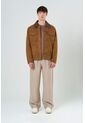Chaqueta Aron En Gamuza Para Hombre Detalle Cuero Chaqueta Aron En Gamuza Para Hombre Detalle Cuero Cafe Claro XL VÉLEZ de Vélez