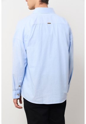Camisa Para Hombre Ruibarbo Camisa Para Hombre Ruibarbo Azul Claro S VÉLEZ