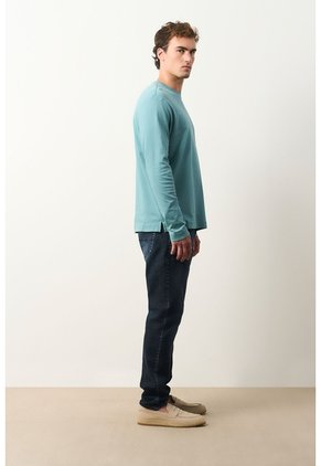 Camiseta Tejida Manga Larga Para Hombre Sabina Camiseta Tejida Manga Larga Para Hombre Sabina Agua Marina S VÉLEZ
