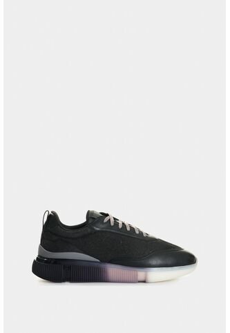 Tenis De Cuero Liso Y Textil Para Hombre Scrap Tenis De Cuero Liso Y Textil Para Hombre Scrap Negro 41 VÉLEZ Vélez