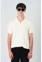 Polo Tropical Manga Corta Para Hombre Semi Fitted Polo Tropical Manga Corta Para Hombre Semi Fitted Crema XL VÉLEZ de Vélez