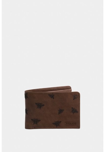 Billetera Hibiscus De Cuero Para Hombre Grabado Abeja Billetera Hibiscus De Cuero Para Hombre Grabado Abeja Miel VÉLEZ