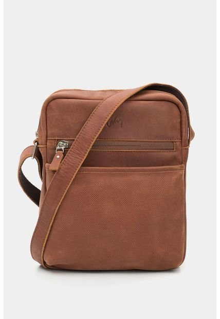 Manos Libres Jalisco De Cuero Para Hombre Grabada Placa Geométrica Cafe