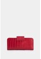 Billetera Porta Chequera Extravaganza De Cuero Para Mujer Grabado Billetera Porta Chequera Extravaganza De Cuero Para Mujer Grabado Rojo VÉLEZ de Vélez