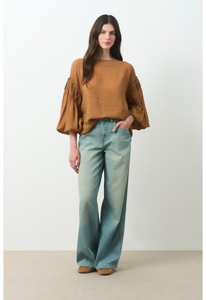 Camisa Tejida Para Mujer Almaru Camisa Tejida Para Mujer Almaru Miel L VÉLEZ