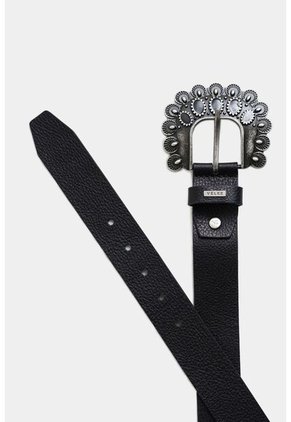 Cinturón Unifaz Mars De Cuero Para Mujer Silueta Hexagonal Cinturón Unifaz Mars De Cuero Para Mujer Silueta Hexagonal Negro L VÉLEZ