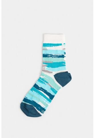 Calcetines Media Pierna Grosella De Algodón Diseño Abstracto Calcetines Media Pierna Grosella De Algodón Diseño Abstracto Azul Aguamarina XS VÉLEZ Vélez
