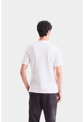 Camiseta En Algodón Para Hombre Bolsillo Cuero Camiseta En Algodón Para Hombre Bolsillo Cuero Blanco S VÉLEZ